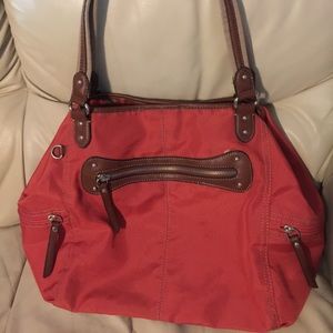 Preowned Orange Franco Sarto Cordura Tote Bag